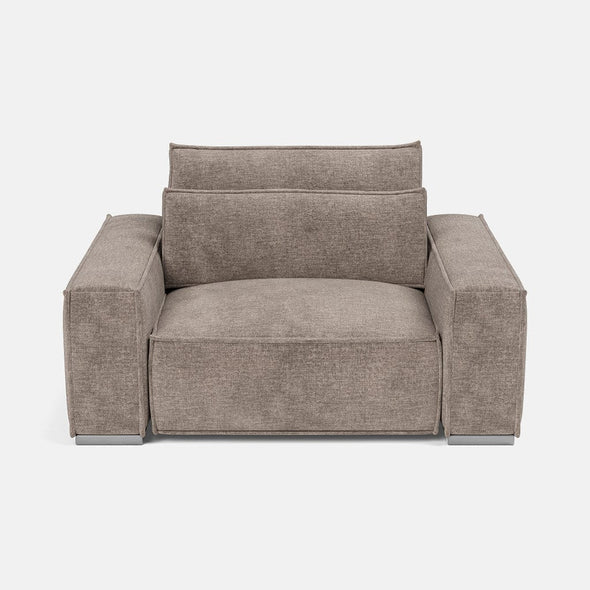 Broadgate Textured Velvet Love Seat Sofa - Tender Taupe V2 - OUTLET - Outlet