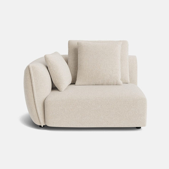 Carmen Soft Woven Texture Left Arm Piece - Parchment Beige - OUTLET - Outlet