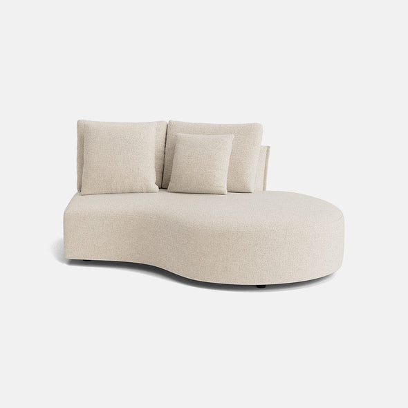 Carmen Soft Woven Texture Right Chaise Piece - Parchment Beige - OUTLET - Outlet