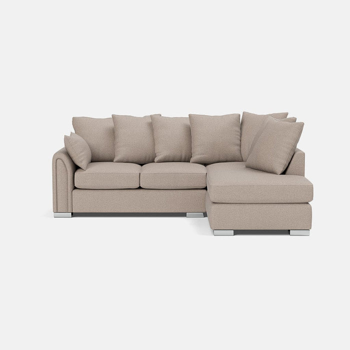 Chiswick Soft Woven Texture Right Corner Sofa - Desert Sand - OUTLET
