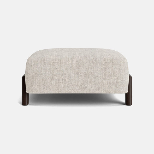 Clea Textured Chenille Footstool - Bare Beige - OUTLET - Outlet