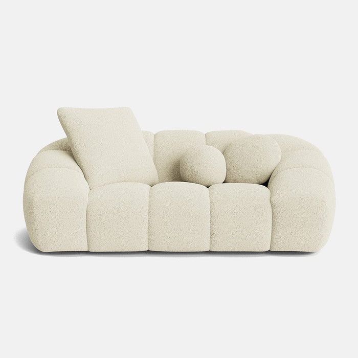 Marisa Soft Boucle 2 Seater Sofa - Cool Cotton - OUTLET
