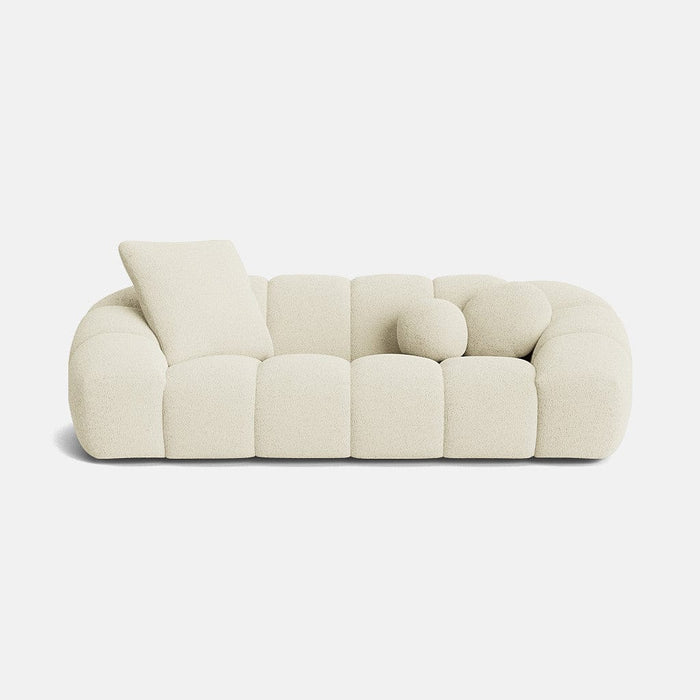 Marisa Soft Boucle 3 Seater Sofa - Cool Cotton - OUTLET