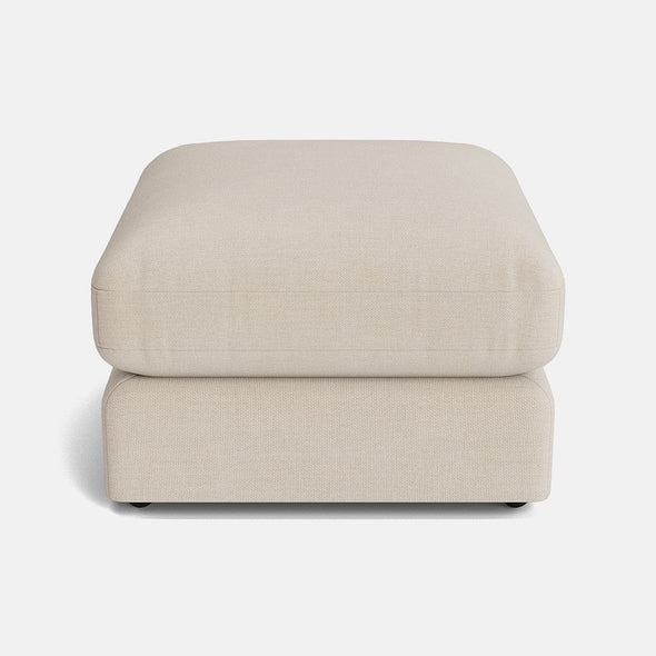 Niko Luxe Chenille Footstool - Cool Cream - OUTLET - Outlet