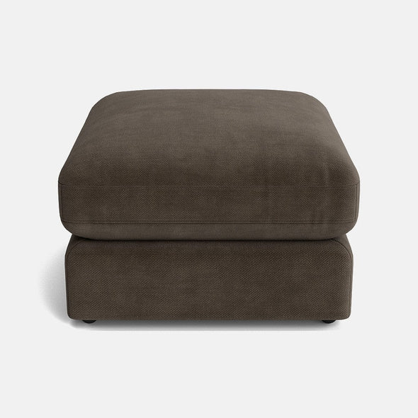 Niko Luxe Chenille Footstool - Moody Mocha - OUTLET - Outlet