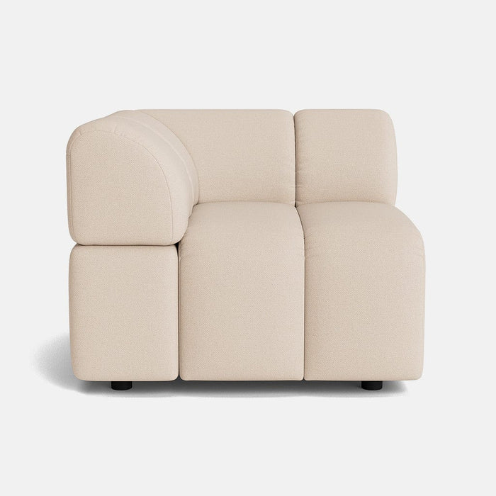 Nobu Soft Chenille Left Corner Piece - Soft Cloud - OUTLET