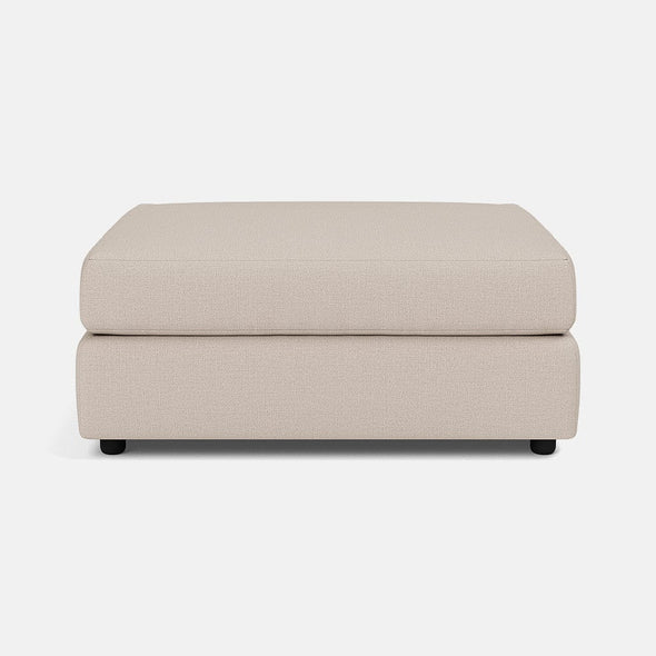 Soho Luxe Chenille Footstool - White Tea - OUTLET - Outlet