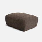 Prague Luxe Chenille Footstool - Walnut Bark