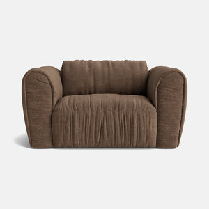 The Mocha Luxe Chenille Love Seat - Cocoa Mousse