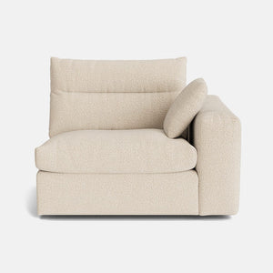 Marnie Textured Chenille Right Piece - Sandcastle