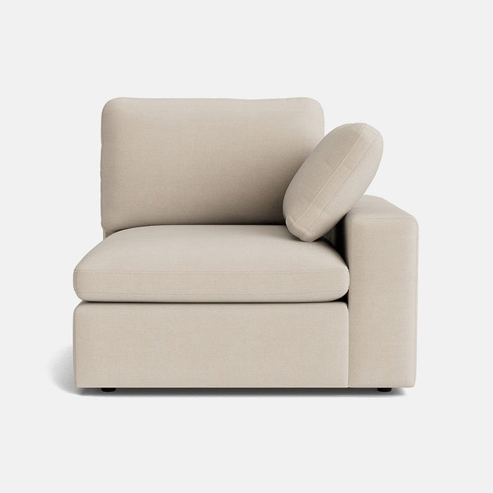 Sally Luxe Chenille Right Piece - Cool Cream - OUTLET