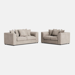 Clapham Luxe Chenille 3 Seater & 2 Seater Set - Summer Linen