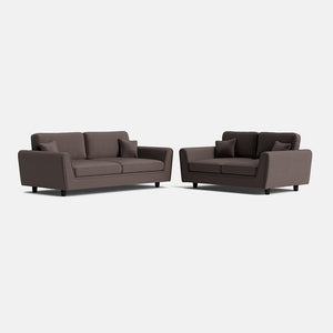 Ascot Highback 3 Seater & 2 Seater Set - Deep Espresso