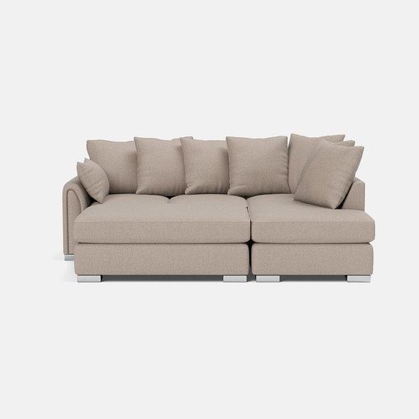 Chiswick Right Corner Sofa & Footstool Set - Desert Sand