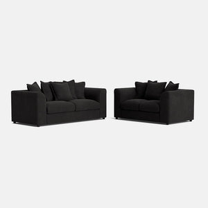 Clapham Luxe Chenille 3 Seater & 2 Seater Set - Roof Top