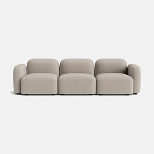 Copenhagen Soft Woven Texture Large Sofa - Balanced Greige