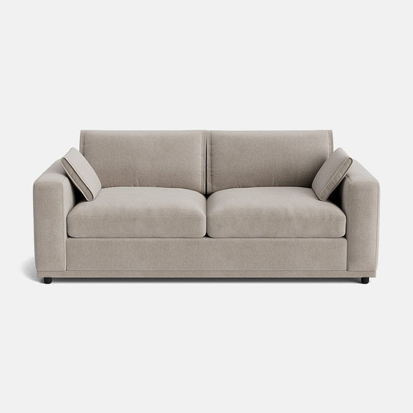 Edgware Luxe Chenille 3 Seater - Pale Linen