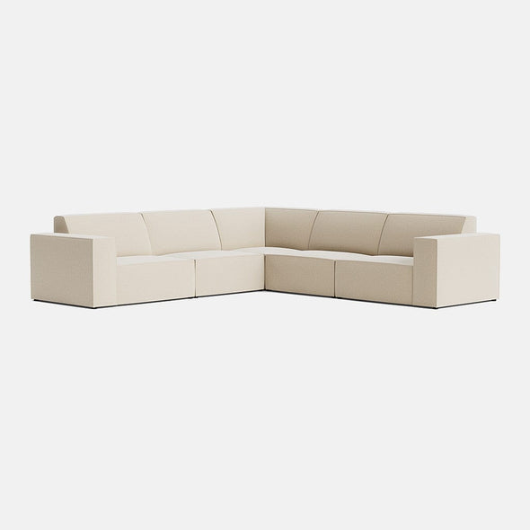 Kew Double Corner Sofa - Almost Oyster