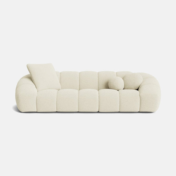 Marisa Soft Boucle 4 Seater Sofa - Cool Cotton