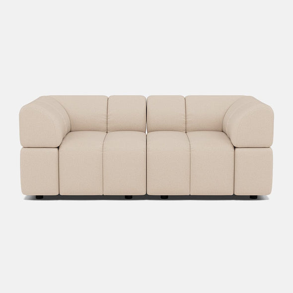 Nobu Soft Chenille Medium Sofa - Soft Cloud