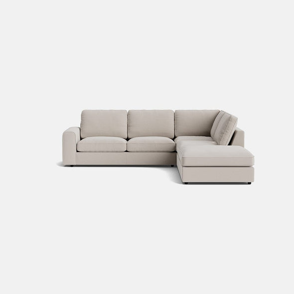 Tate Luxe Chenille Right Corner Footstool End Sofa - Second Nature