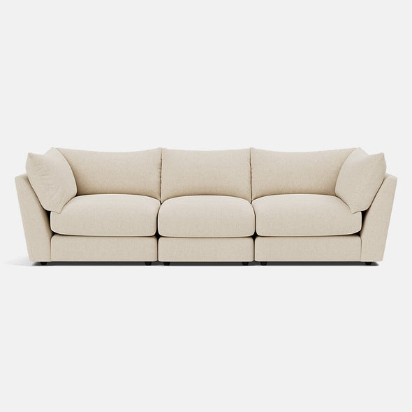 The Dreamer Soft Linen Look Large Sofa - Soft Dusk