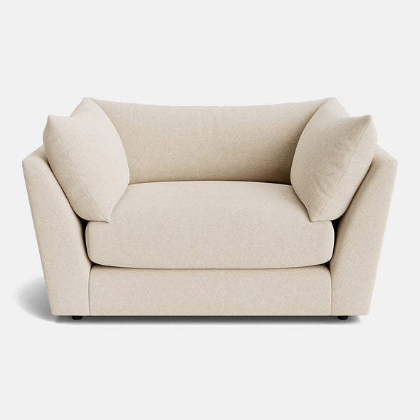The Dreamer Soft Linen Look Loveseat - Soft Dusk