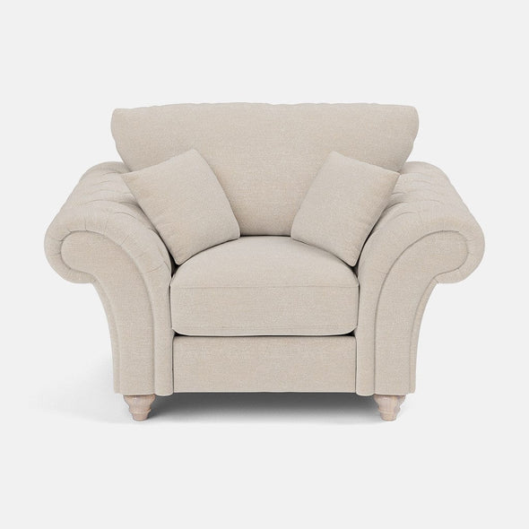Windsor Highback Armchair Sofa - Mother of Pearl