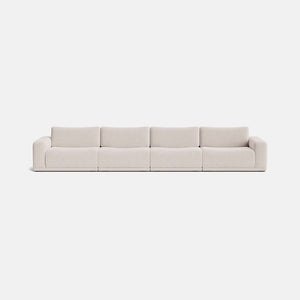 Keira Textured Chenille XL Sofa - Sand Whisper