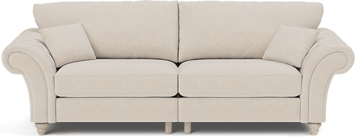 Windsor Highback 4 Seater Mother Of Pearl Sofa Club