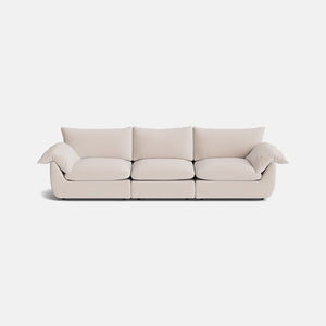 Inez Luxe Chenille Large Sofa - Cashmere Stone