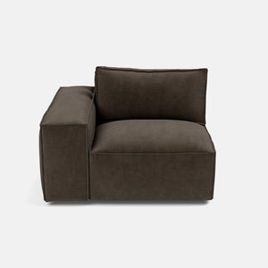 Marylebone Luxe Chenille Left Piece - Moody Mocha