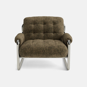 Lissy Luxe Chenille Accent Chair - Moss Shadow