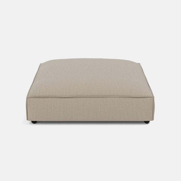Marylebone Luxe Chenille Footstool - Soft Truffle